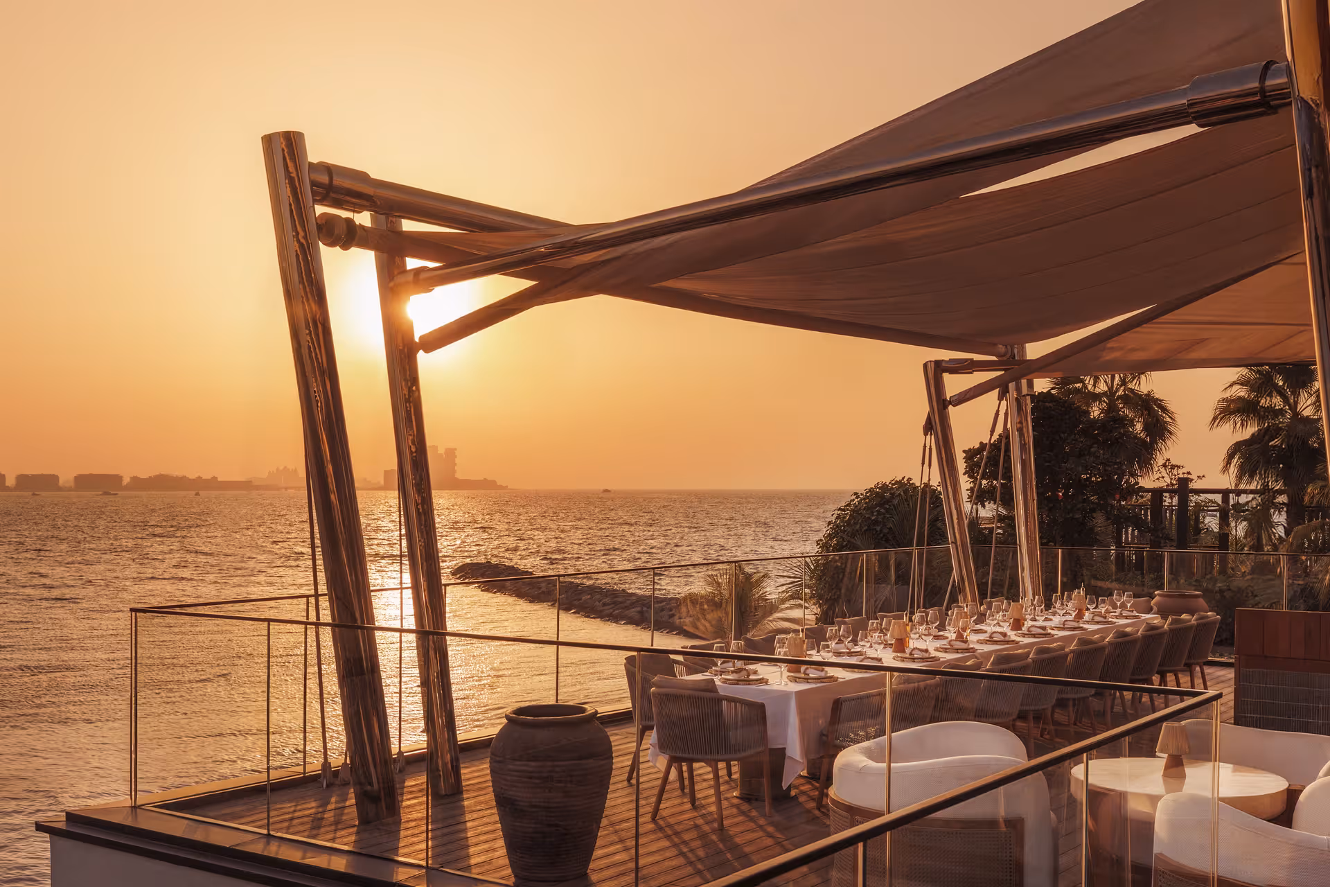 The Terrace: Two pools, 32 cabanas and a private beach over the Gulf.