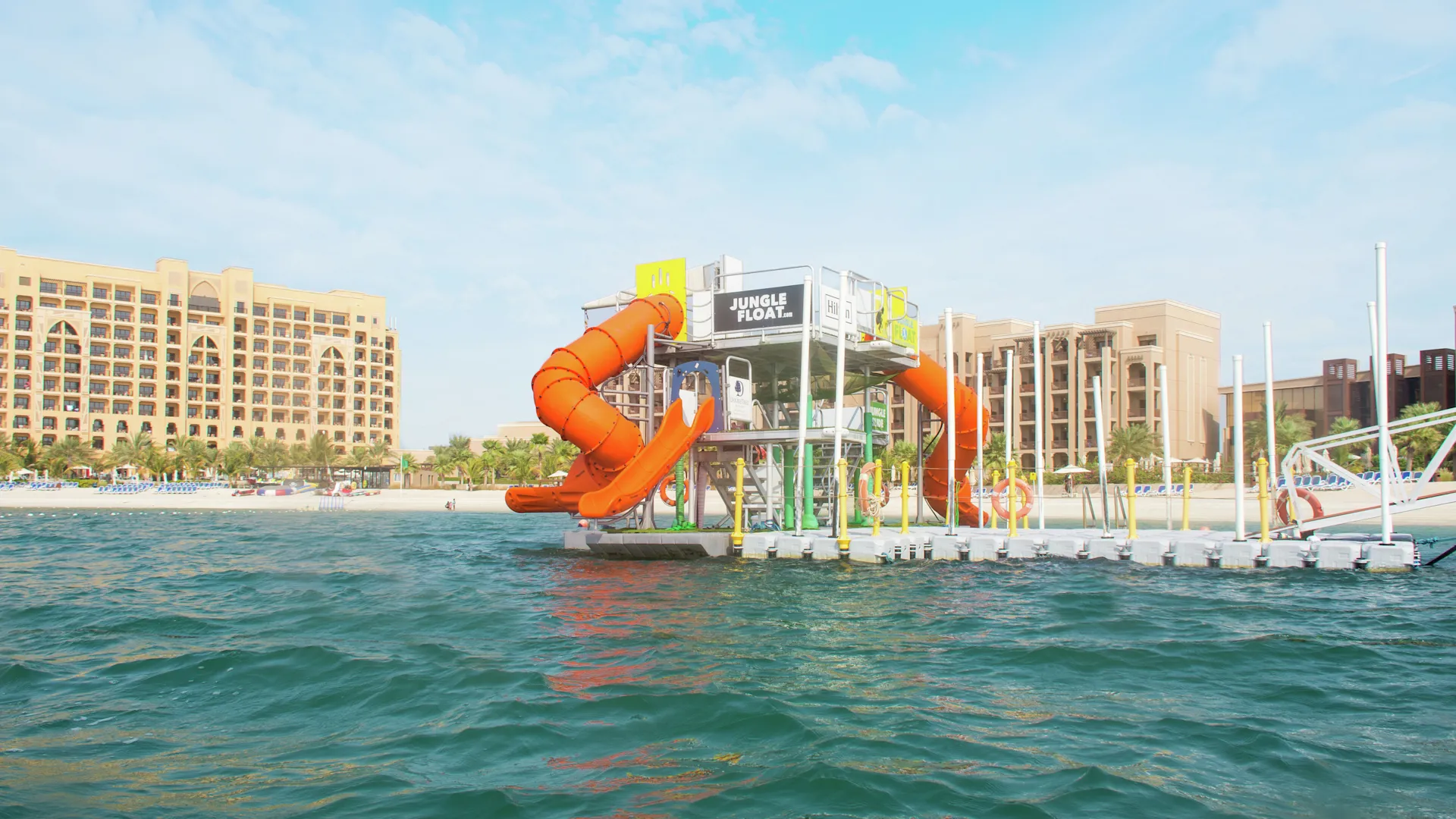 Floating sea pool: Plus a water park (Tarzan Boat).