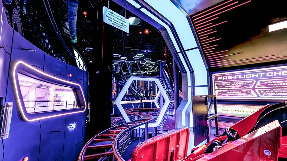 Direct Quest access: An indoor theme park downstairs.