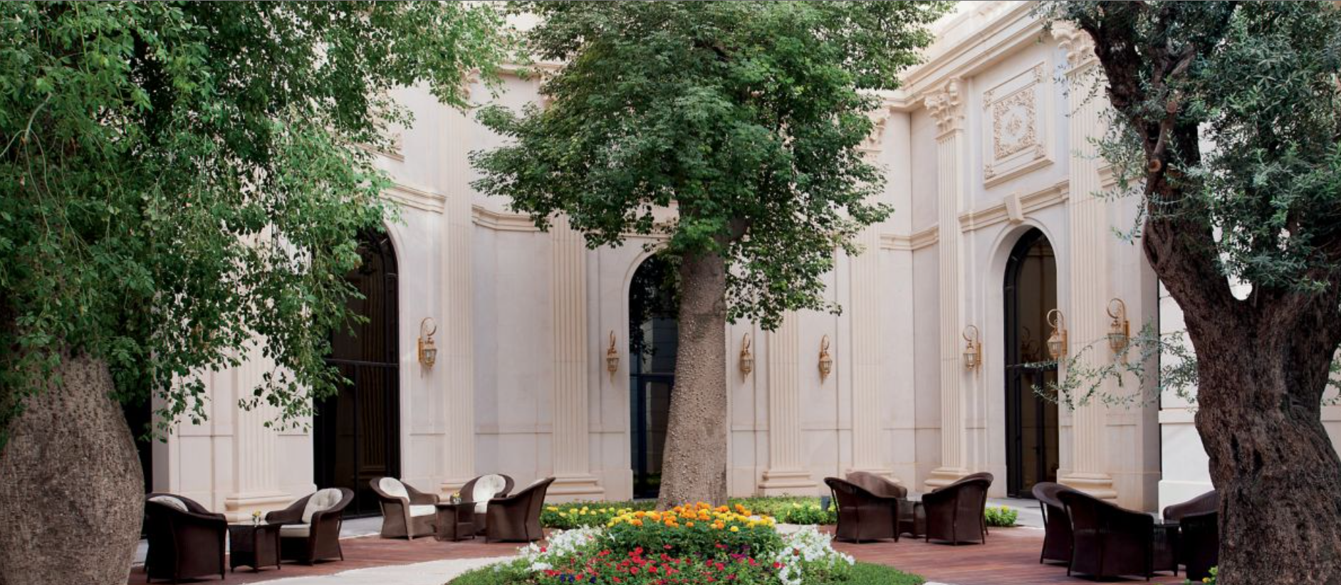 52-acre palace gardens: With 600-year-old olive trees.