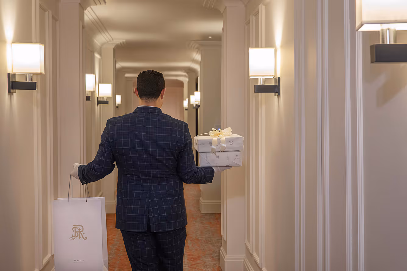 Butler service: The St Regis signature, with an e-Butler.