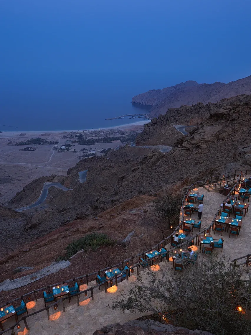 Sense on the Edge: Mountaintop dining.