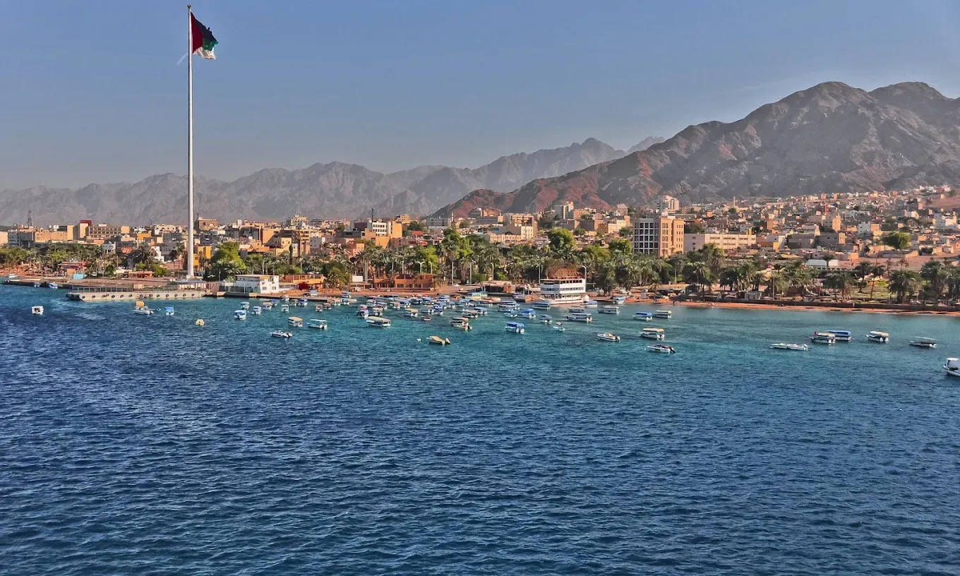 Largest private beach: In Aqaba.