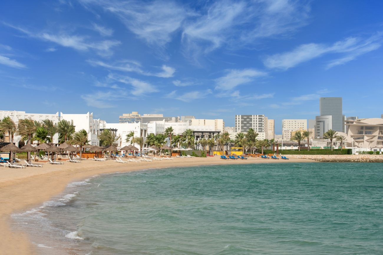 Private beach: And an infinity pool.