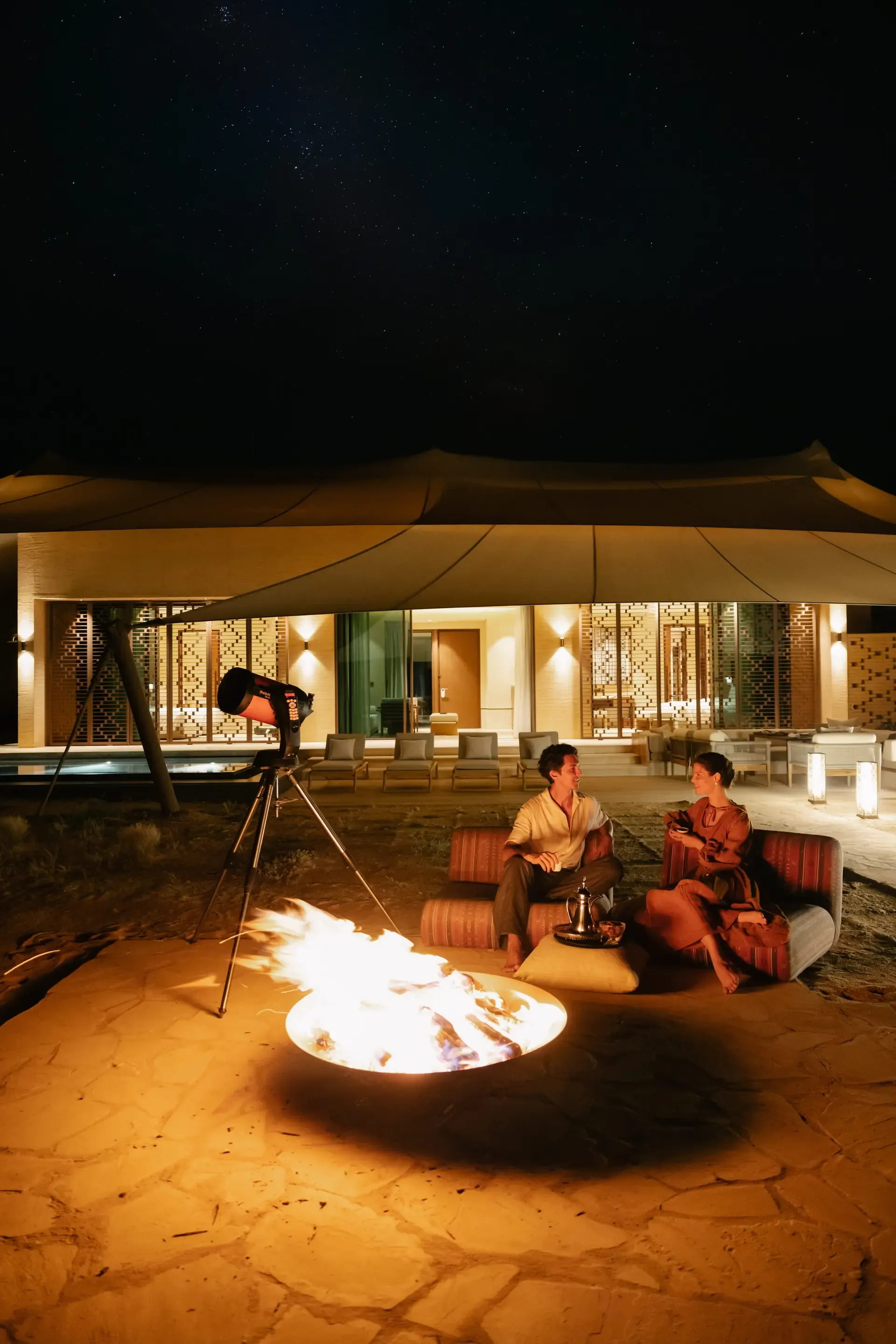 Bedouin Tent BBQ: With storytelling and stargazing.