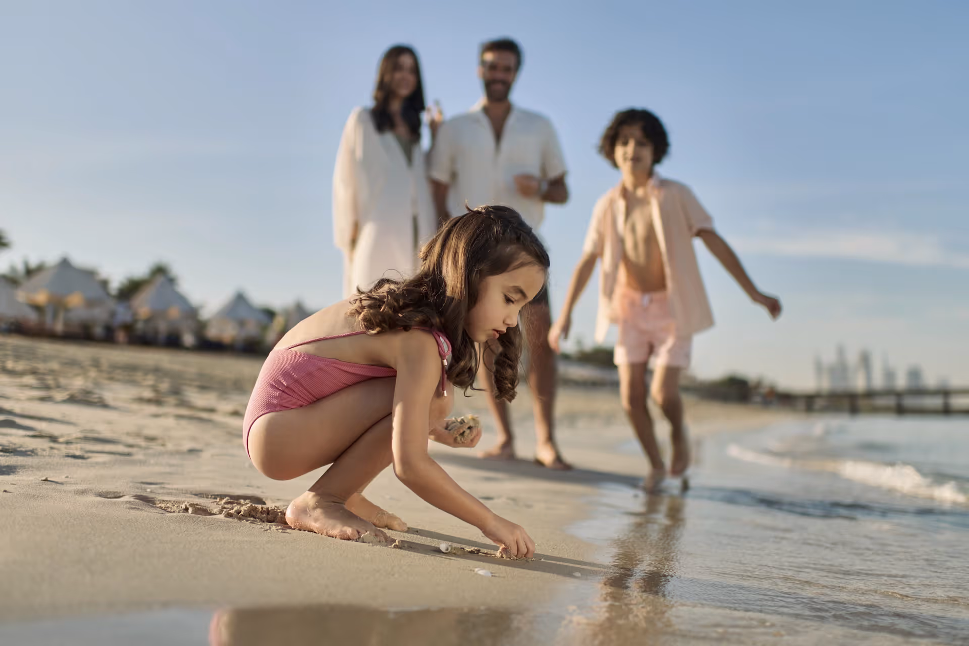 Dubai’s longest beach: Over 2 km of private sand.
