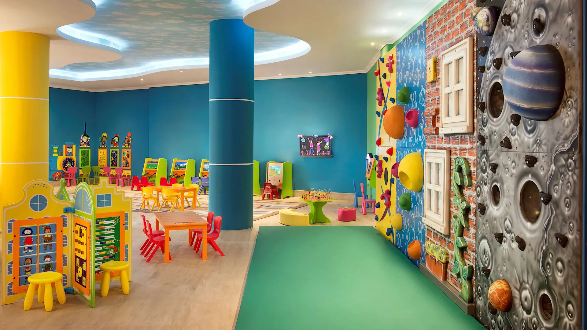 Kids’ aqua zone: And a Chuckles kids’ club.