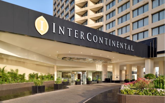Hero/establishing shot of InterContinental Abu Dhabi, Abu Dhabi. An established marina city-resort on its own 183-berth marina and private beach at Al Khubeirah, one of Abu Dhabi’s original luxury hotels.