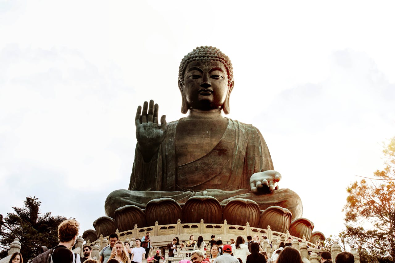 The cable car across Lantau Island to the Tian Tan Buddha and Po Lin Monastery