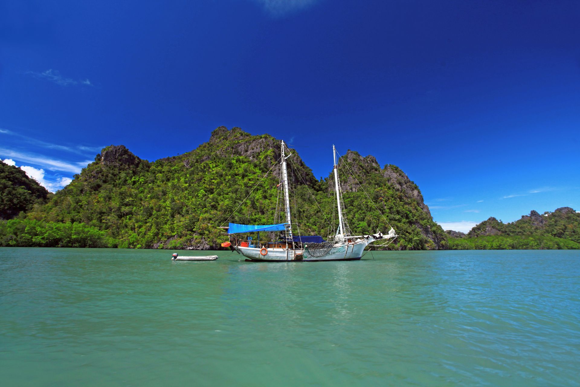 The beaches and rainforest of Langkawi, and the Perhentian and Tioman islands