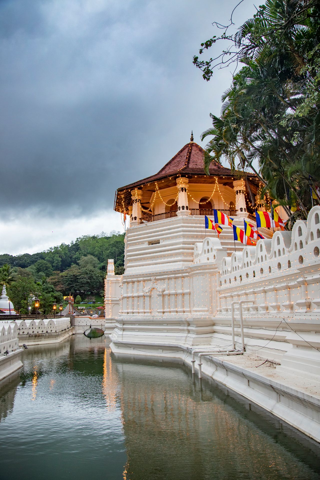 The Temple of the Tooth in the hill capital of Kandy